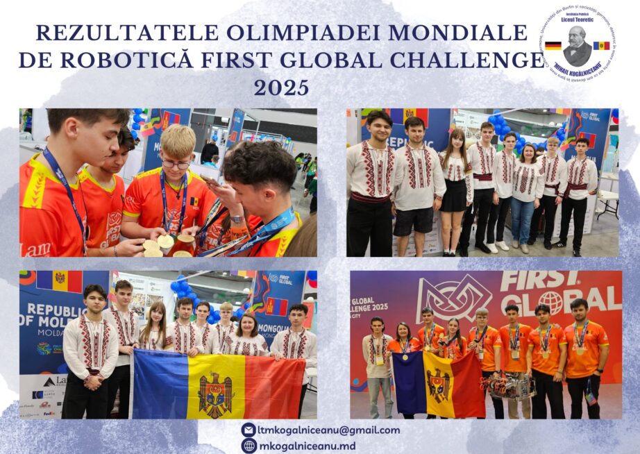 Rezultatele Olimpiadei Mondiale de Robotică FIRST Global Challenge 2025